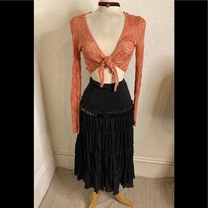 Rampage sequence Maxi Skirt M